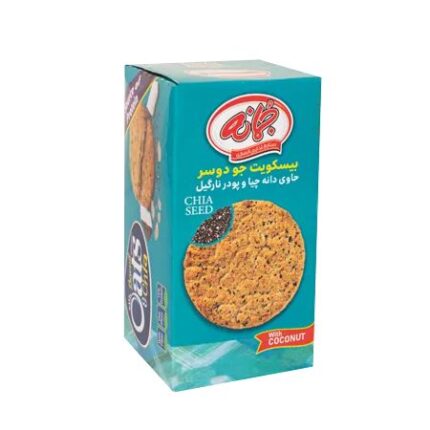 بیسکویت جمانه دانه چیا و پودرنارگیل15ع(155ف)
