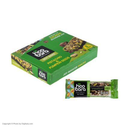 هوبارا نات بارپسته وتخمه کدو(250ف)8ع(پروتئین بار)
