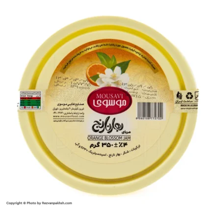 مرباموسوی بهارنارنج ویتراشیشه350گ(243ف)12ع