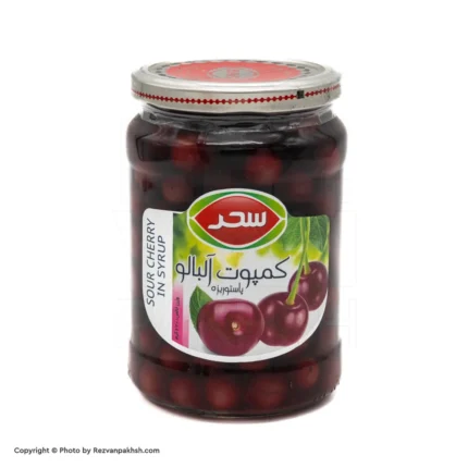 کمپوت آلبالو سحر شیشه(245ف)6ع