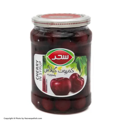 کمپوت گیلاس سحر شیشه(385ف)6ع