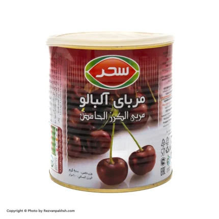 مرباسحر آلبالو900گ قوطی کلیددار(690ف)12ع