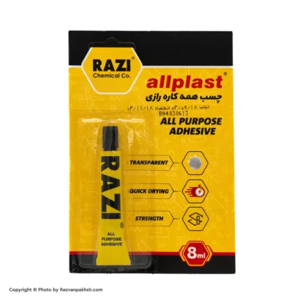 چسب رازی8سی سی (جعبه ای) 12ع