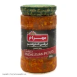 ترشی آندولسی(مخلوط گوجه)مهرام650گ(155ف)12ع