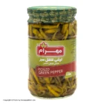 ترشی فلفل سبز مهرام640گ(230ف)12ع