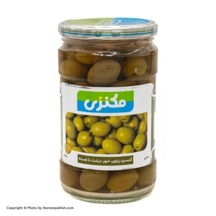 زیتون مکنزی شور درشت با هسته660گ(144ف)12ع