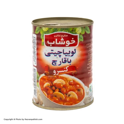 کنسرولوبیاقارچ خوشاب350گ (75ف)24ع