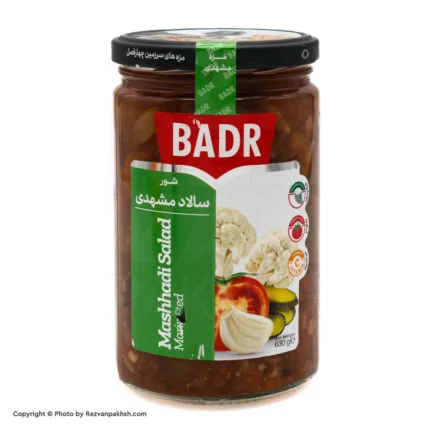 ترشی سالاد شور مشهدی بدر630گ(135ف)12ع**
