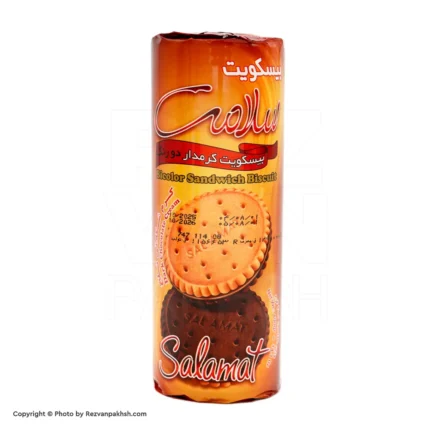 بیسکویت سلامت کرمدار لوله ای شکلات تلخ دورنگ400گ15ع(275ف)
