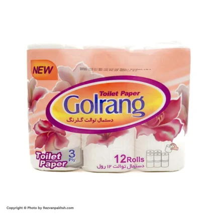 دستمال دوازده قلو گلرنگ(341ف)6ع**