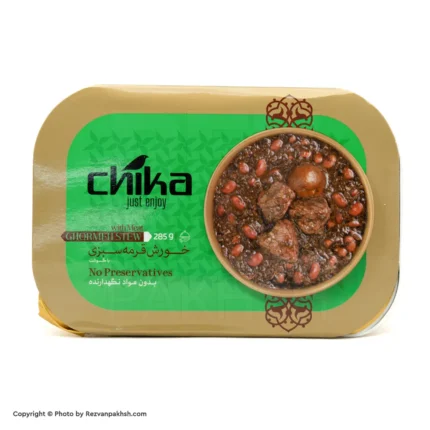 غذای آماده قورمه سبزی چیکا300گ(433ف)5ع