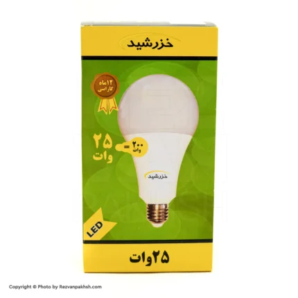لامپ 20وات LED خزرشید50ع(حبابی)