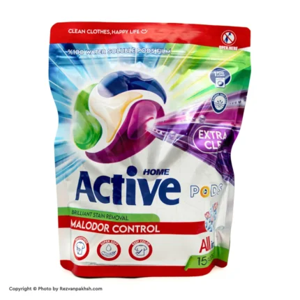 قرص لباسشویی15تایی اکتیو(پاد) (320ف)8ع**