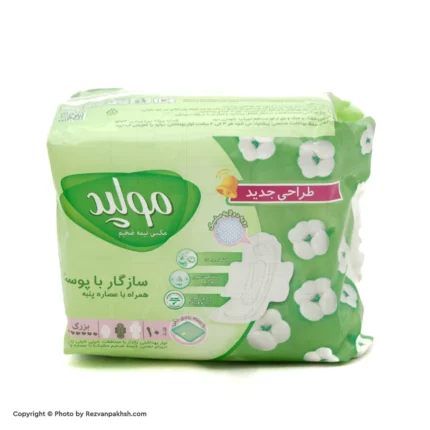 نوارمولپدبالدارمسافرتی(12*10)سبز مکسی(نیمه ضخیم مشبک)بزرگ12ع(64ف) gg