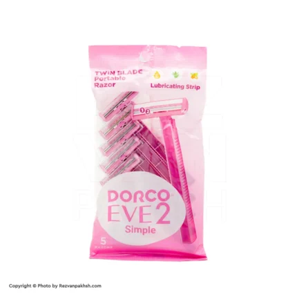 (کد32)تیغ ژیلت درکو صابوندار 2لبه زنانه(20*16)(صورتی)