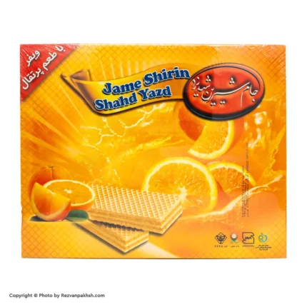 ویفرجام یزدپذیرایی پرتقال 800گ(390ف)8ع