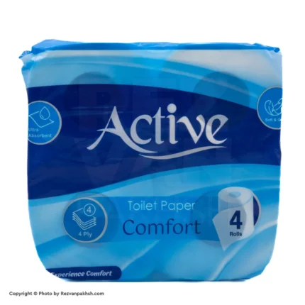 دستمال چهارقلو اکتیو 4لایه (115ف)24ع**