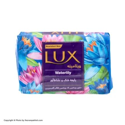 صابون لوکس آبی (نیلوفر آبی)90گ(84ف) 144ع***(قدیم) (R100)
