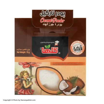گلهاپودرنارگیل جعبه15گ(82ف)18ع**